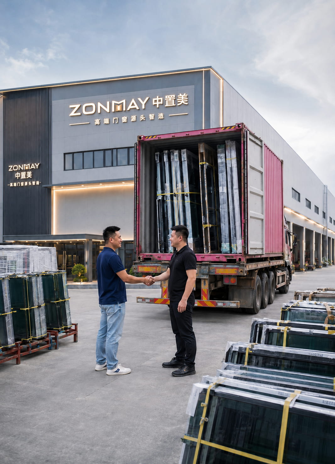 中置美门窗品质制造现场